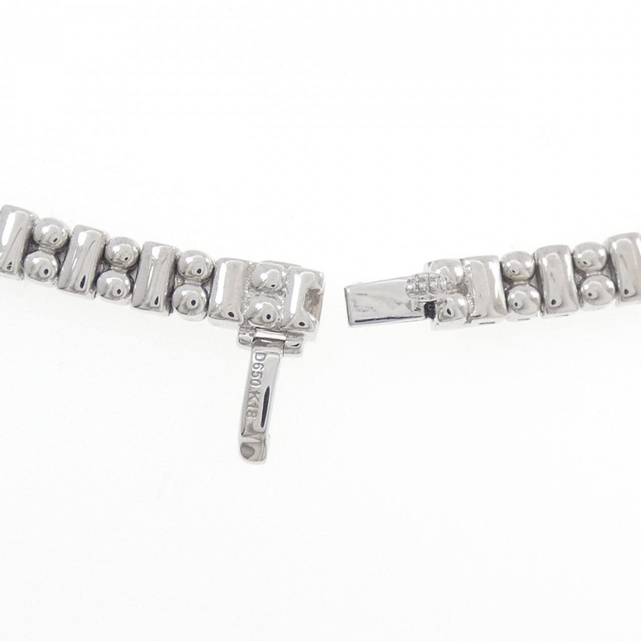 K18WG ダイヤモンド ネックレス 6.50CT