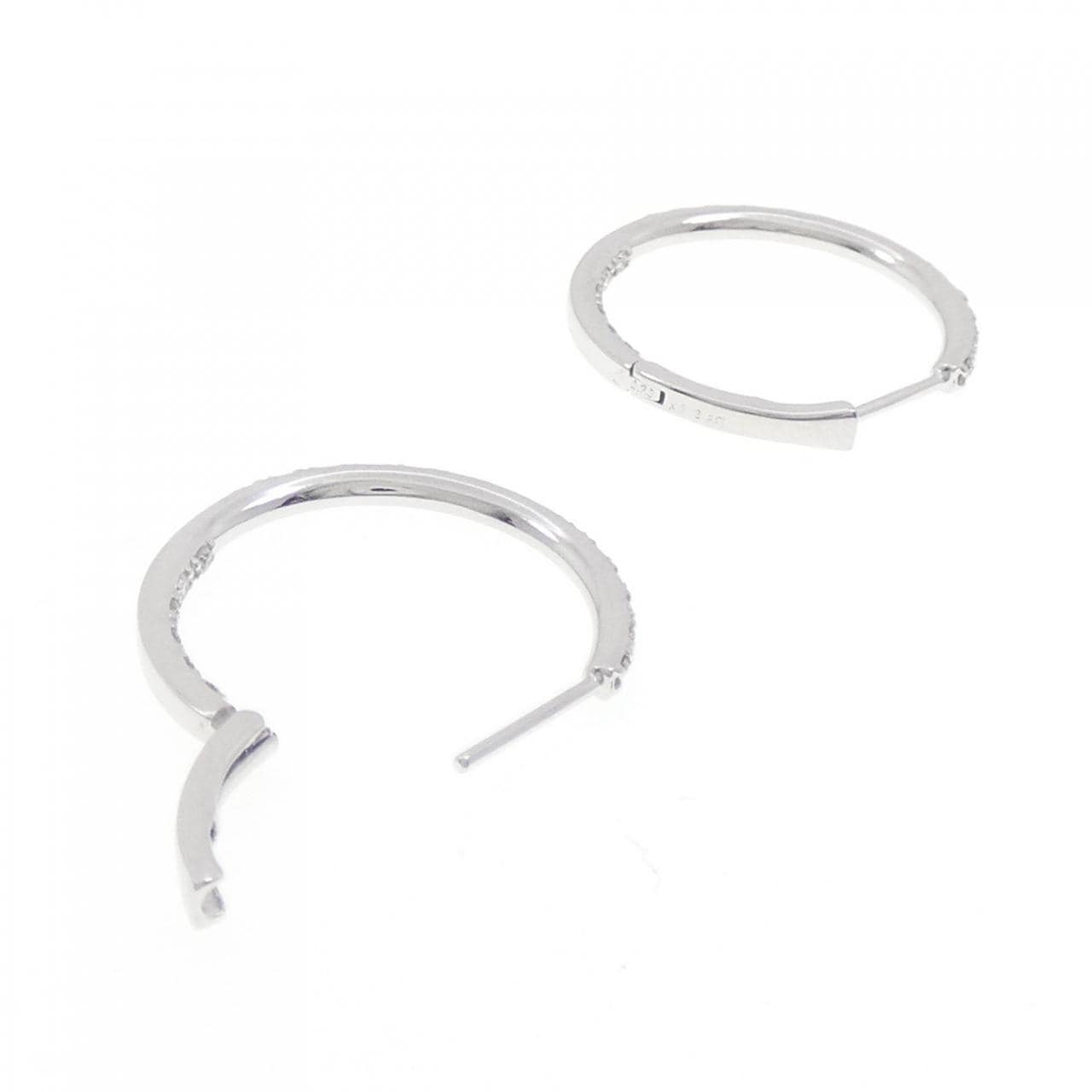 K18WG ダイヤモンド ピアス 0.40CT