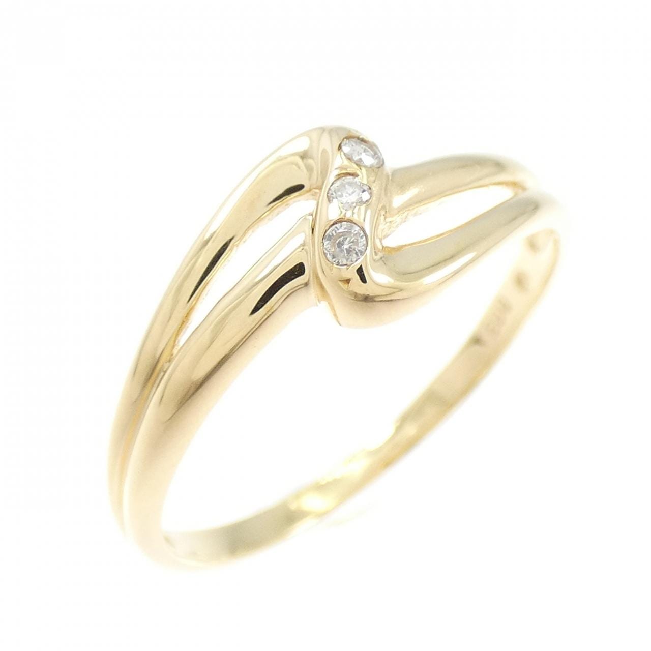 K18YG ダイヤモンド リング 0.03CT