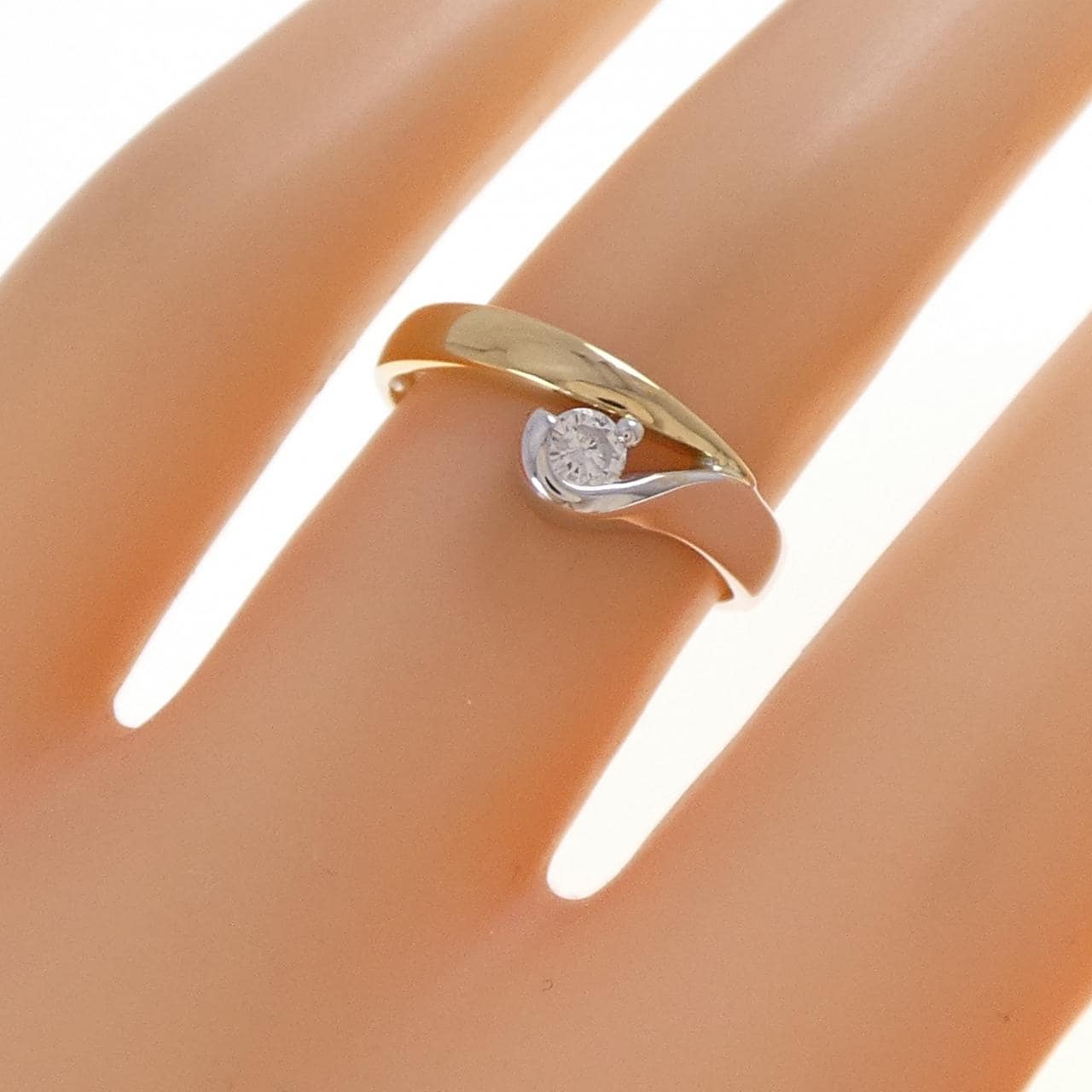 K18WG/K18YG ダイヤモンド リング 0.12CT
