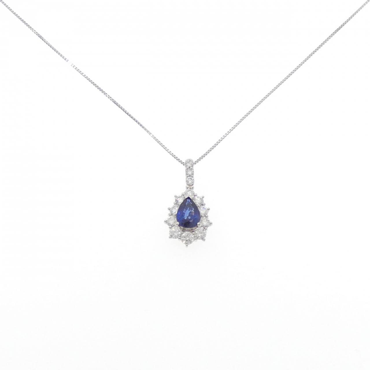 PT/PT850 サファイヤ ネックレス 1.056CT