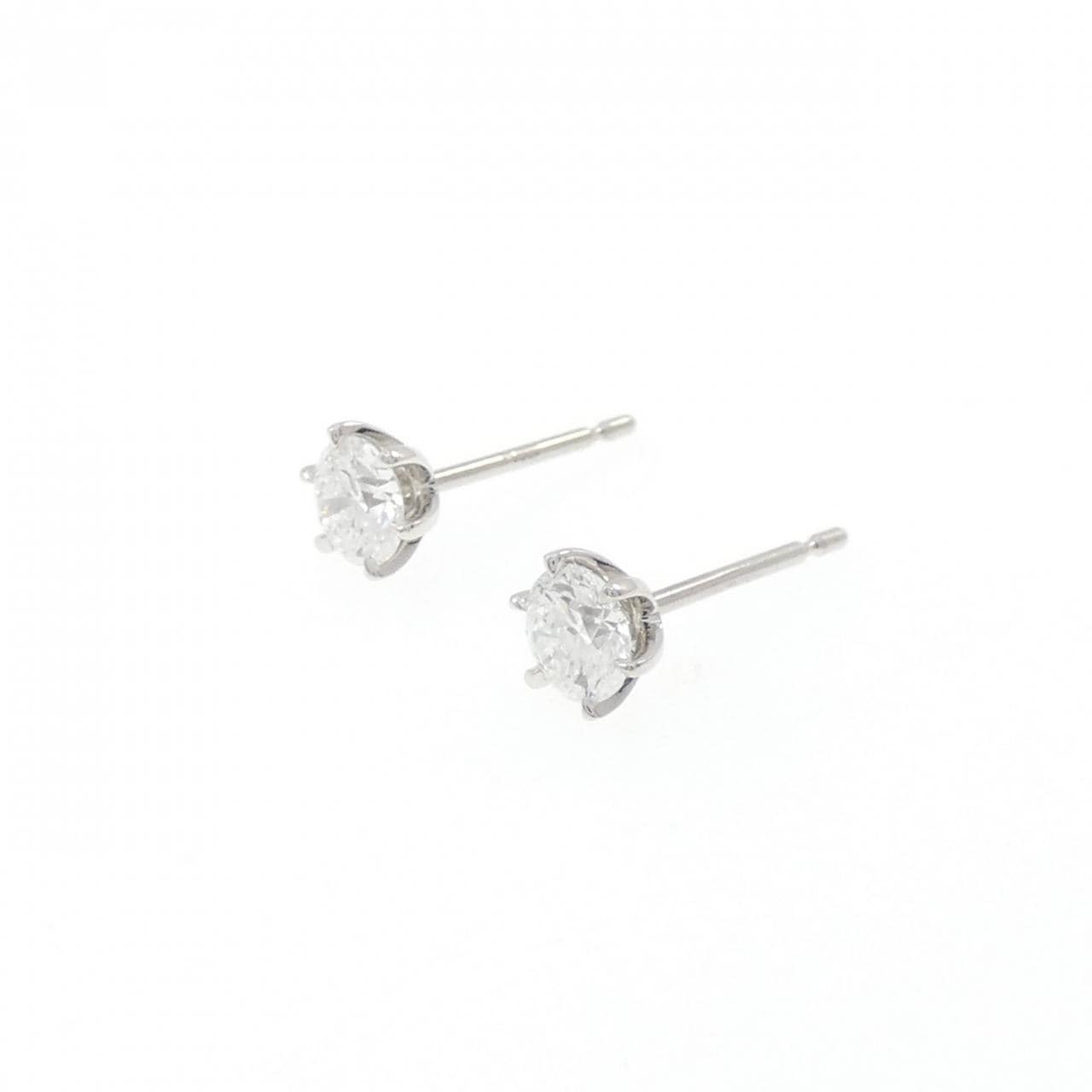 【リメイク】PT900/ST ダイヤモンド ピアス 0.304CT 0.305CT F VS2 3EXT H&C