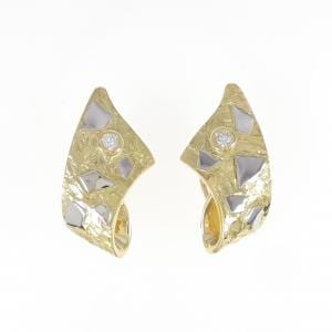 K18YG/K18WG ダイヤモンド ピアス 0.18CT
