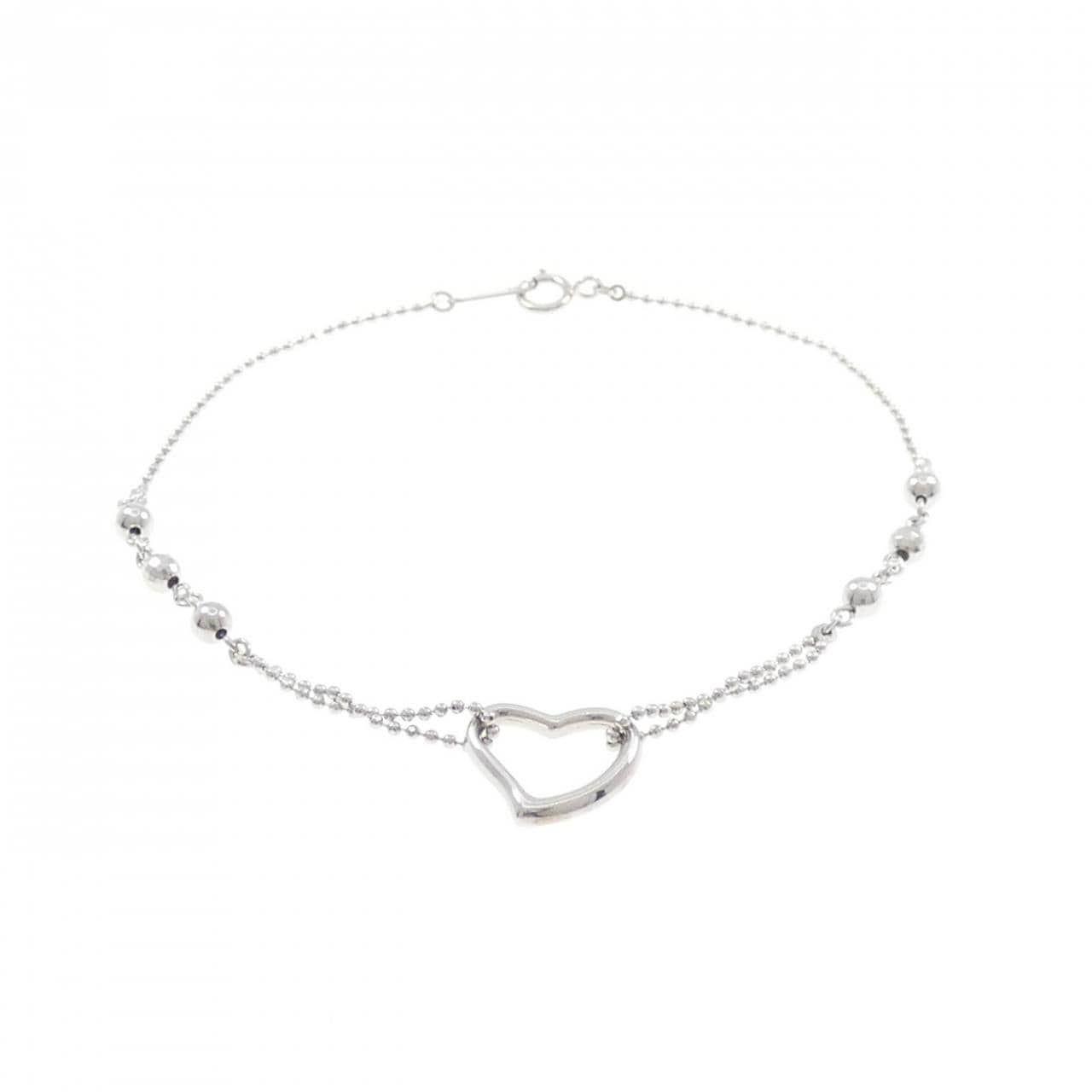 K14WG ハート ブレスレット