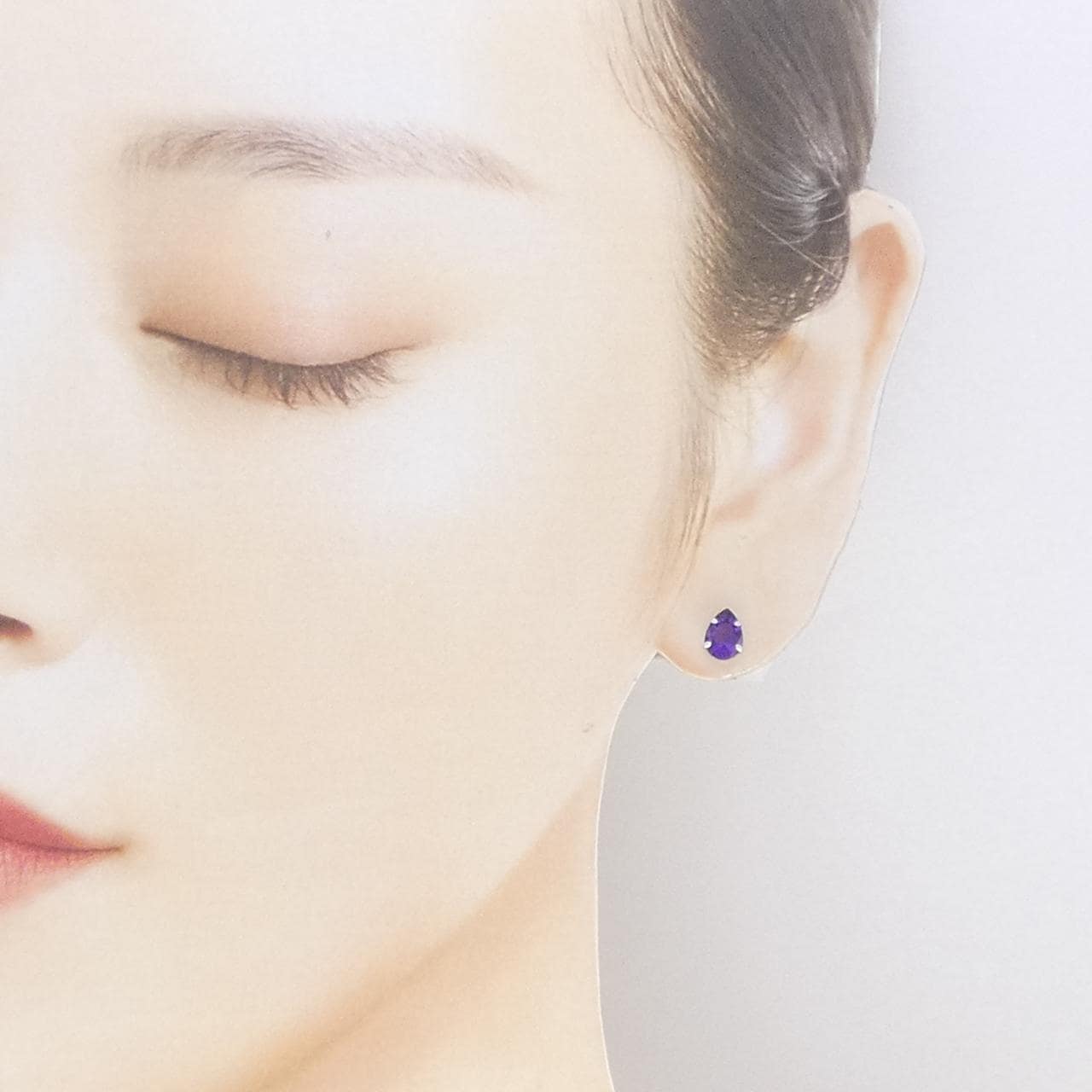 K10WG アメジスト ピアス