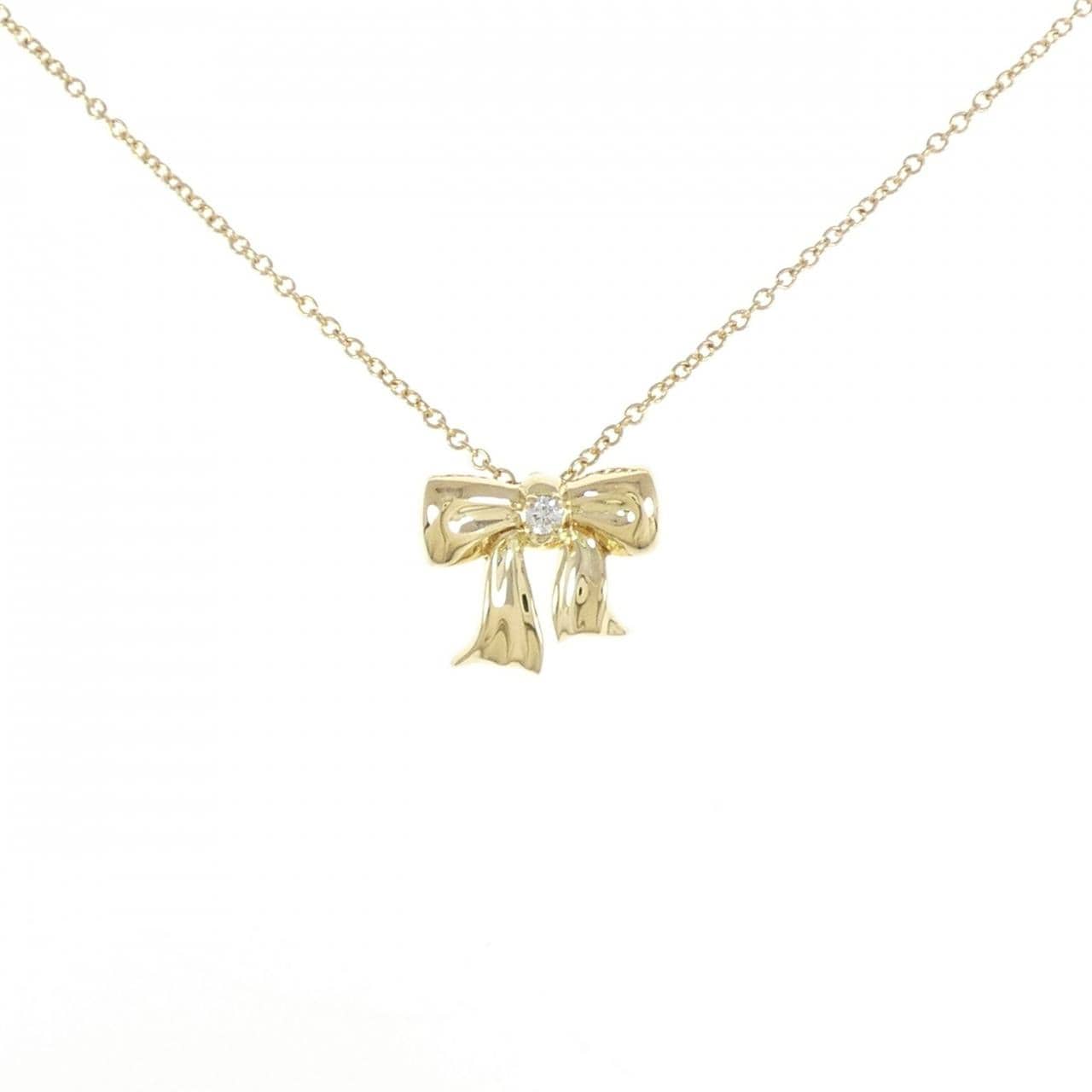 TIFFANY blue box bow necklace