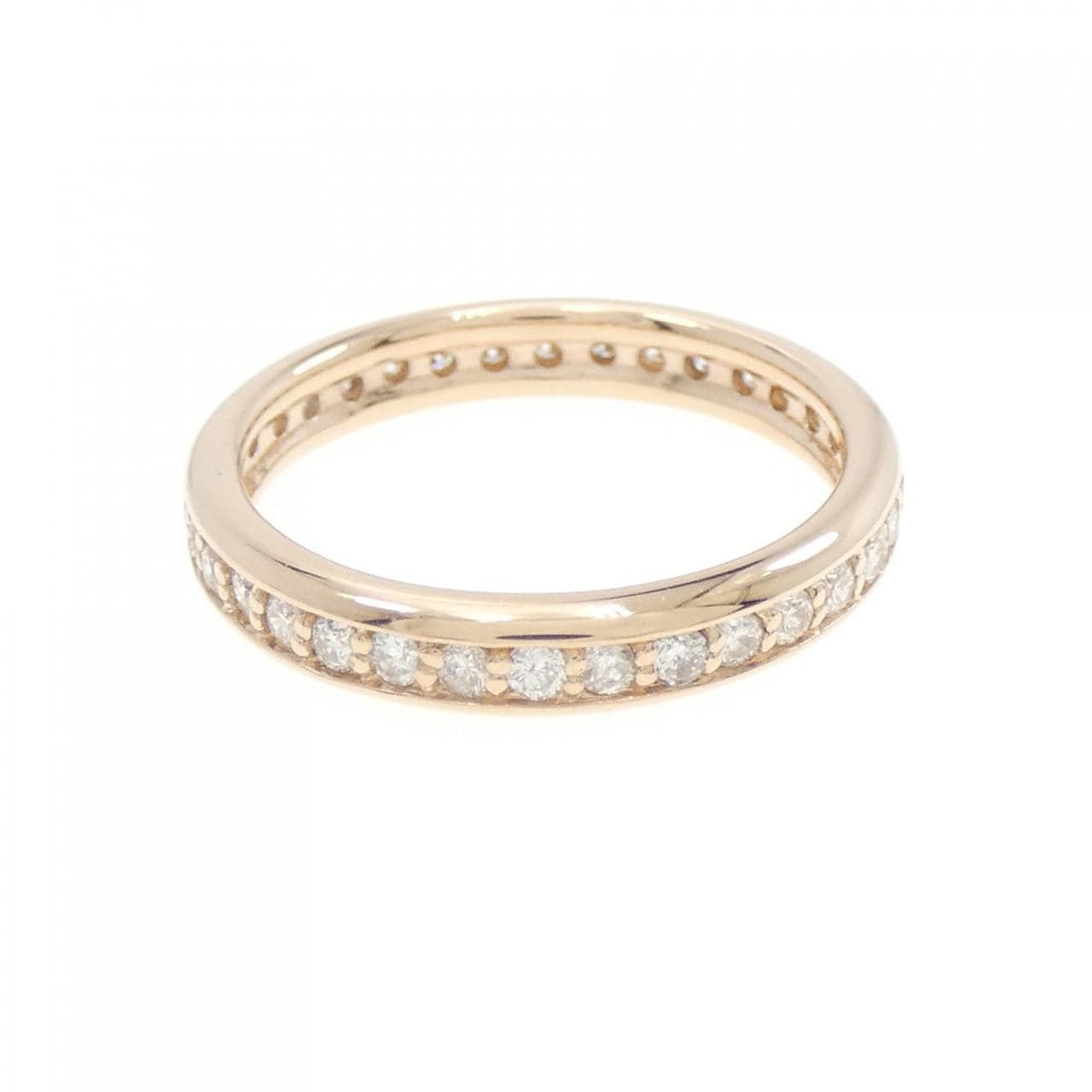 K18PG full eternity Diamond ring 0.50CT