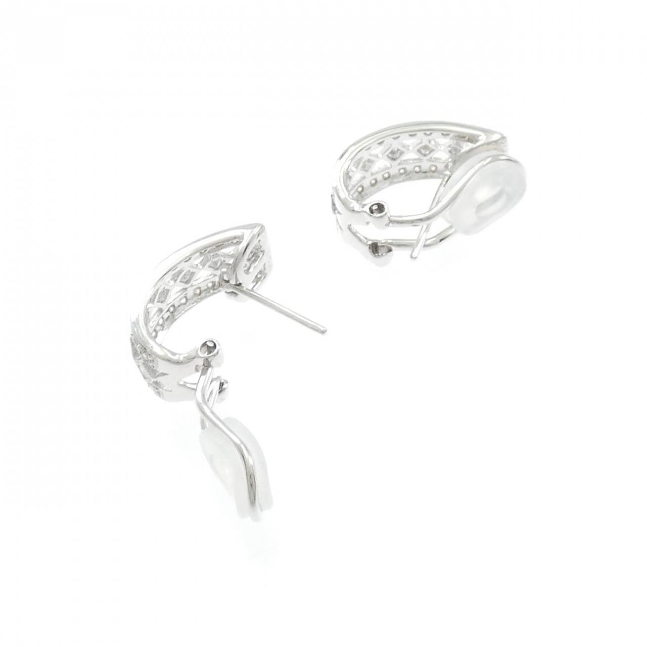 K18WG ダイヤモンド ピアス/イヤリング 1.00CT