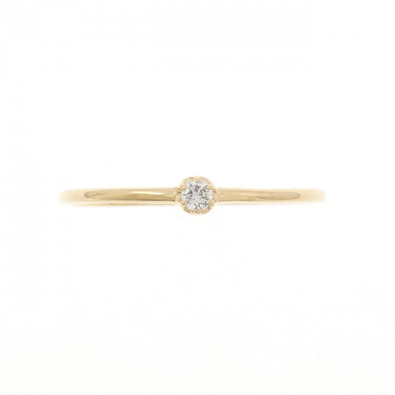 【リメイク】K18YG ダイヤモンド リング 0.03CT