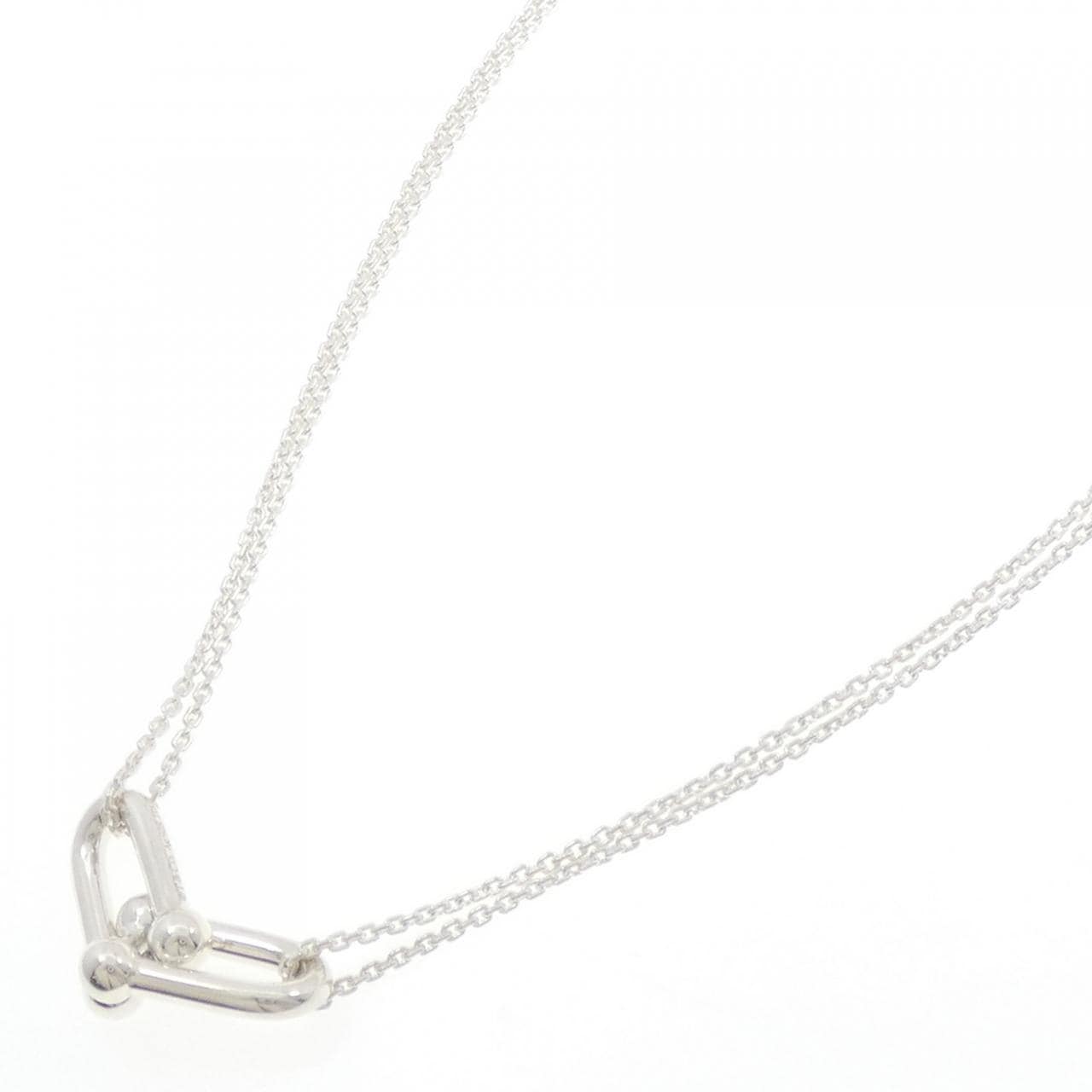 【新品】ティファニー ハードウェア ラージ ダブル リンク ネックレス