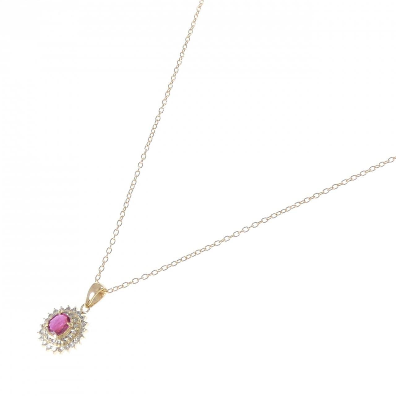コメ兵｜K18YG ルビー ネックレス 0.40CT｜ジュエリー｜ネックレス