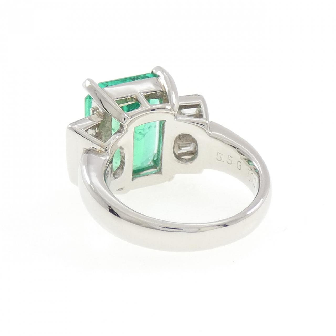 PT900 エメラルド リング 5.58CT コロンビア産