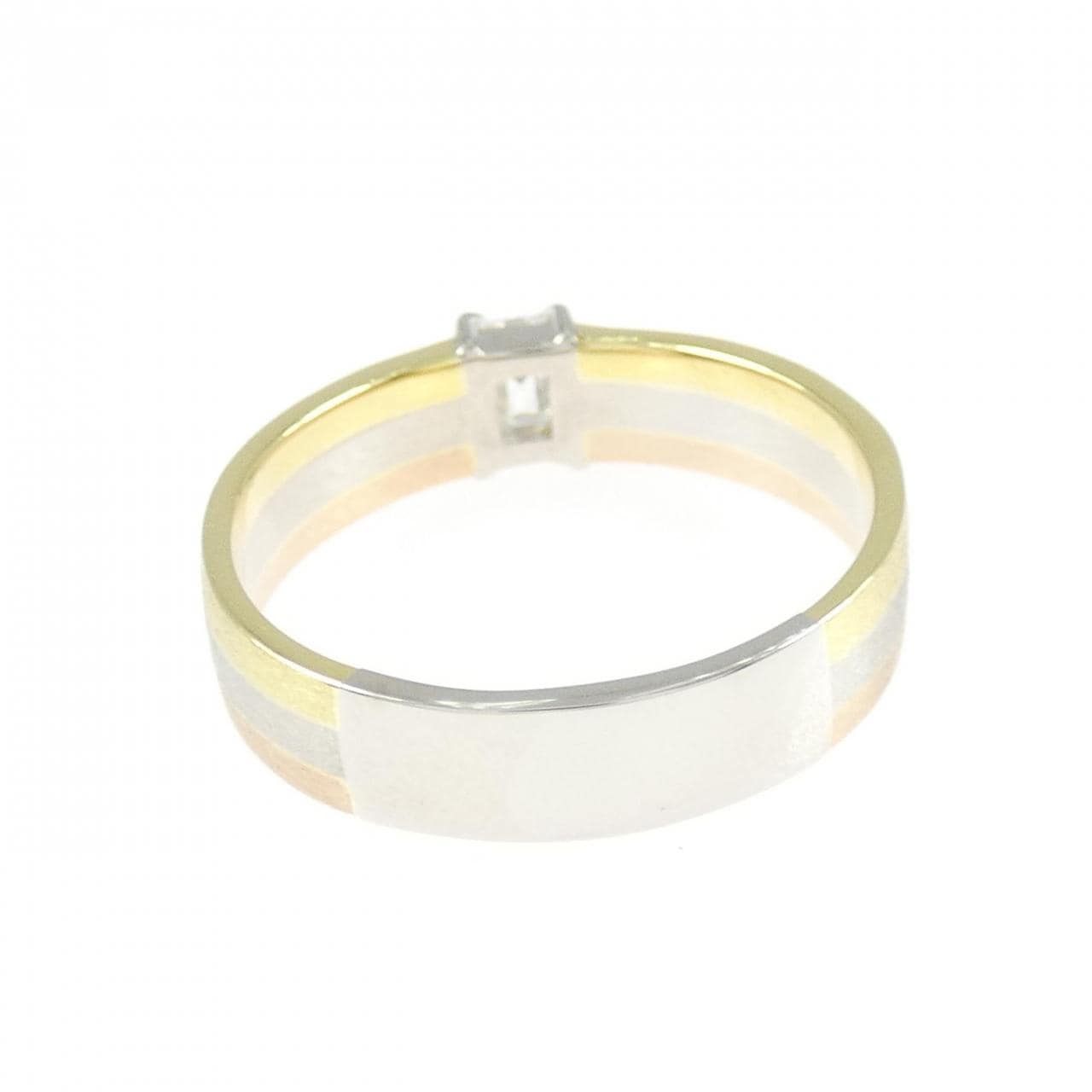 PT950/K18/K18PG ダイヤモンド リング 0.30CT