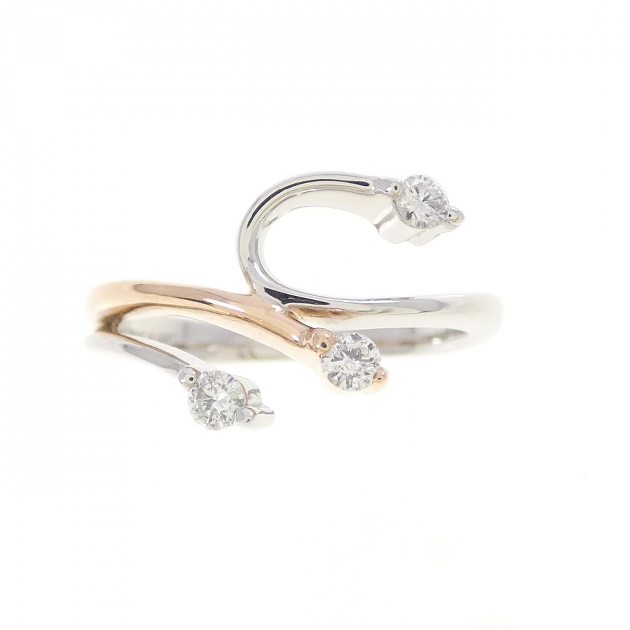 K18WG/K18PG ダイヤモンド リング 0.10CT