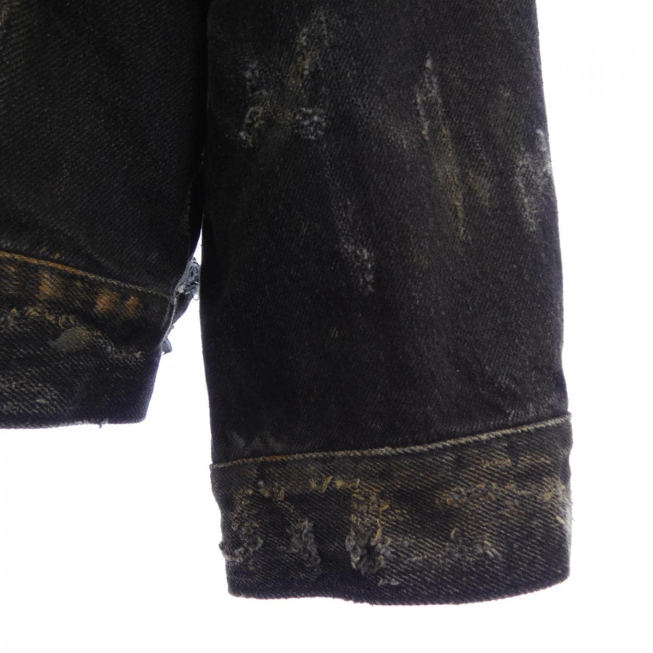 バレンシアガ BALENCIAGA スーパーデストロイオーバーサイズデニムジャケット 748022 TBP47 UNISEX デニムジャケット