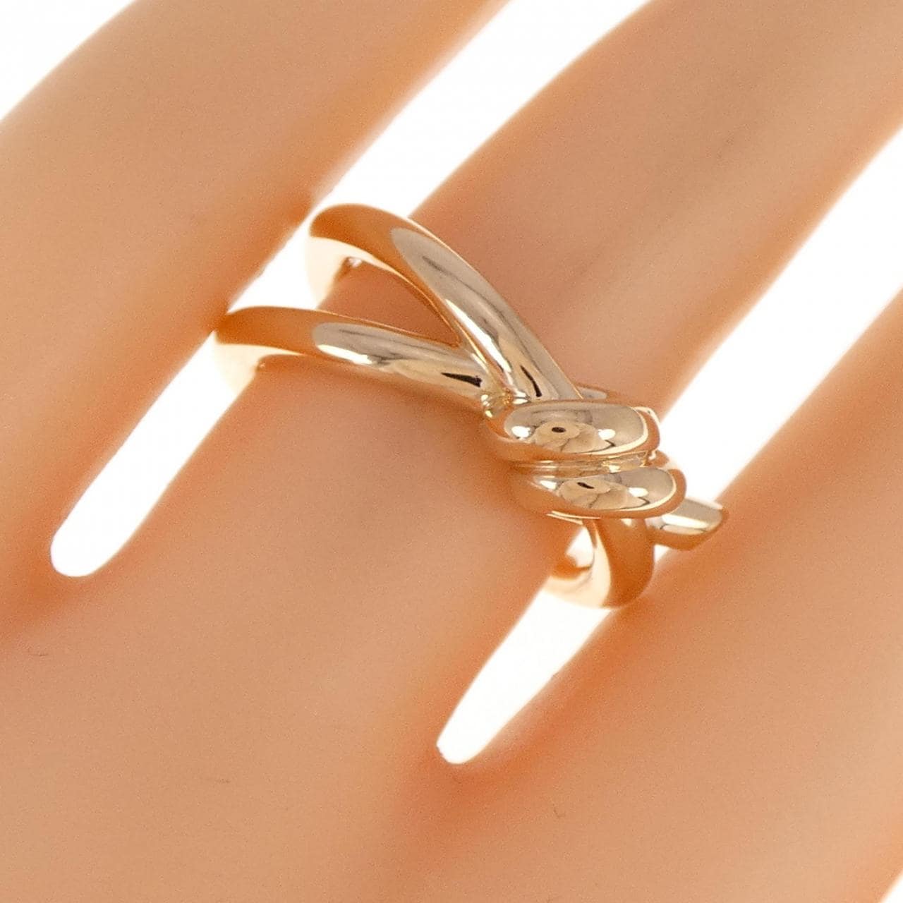 TIFFANY knot double row ring