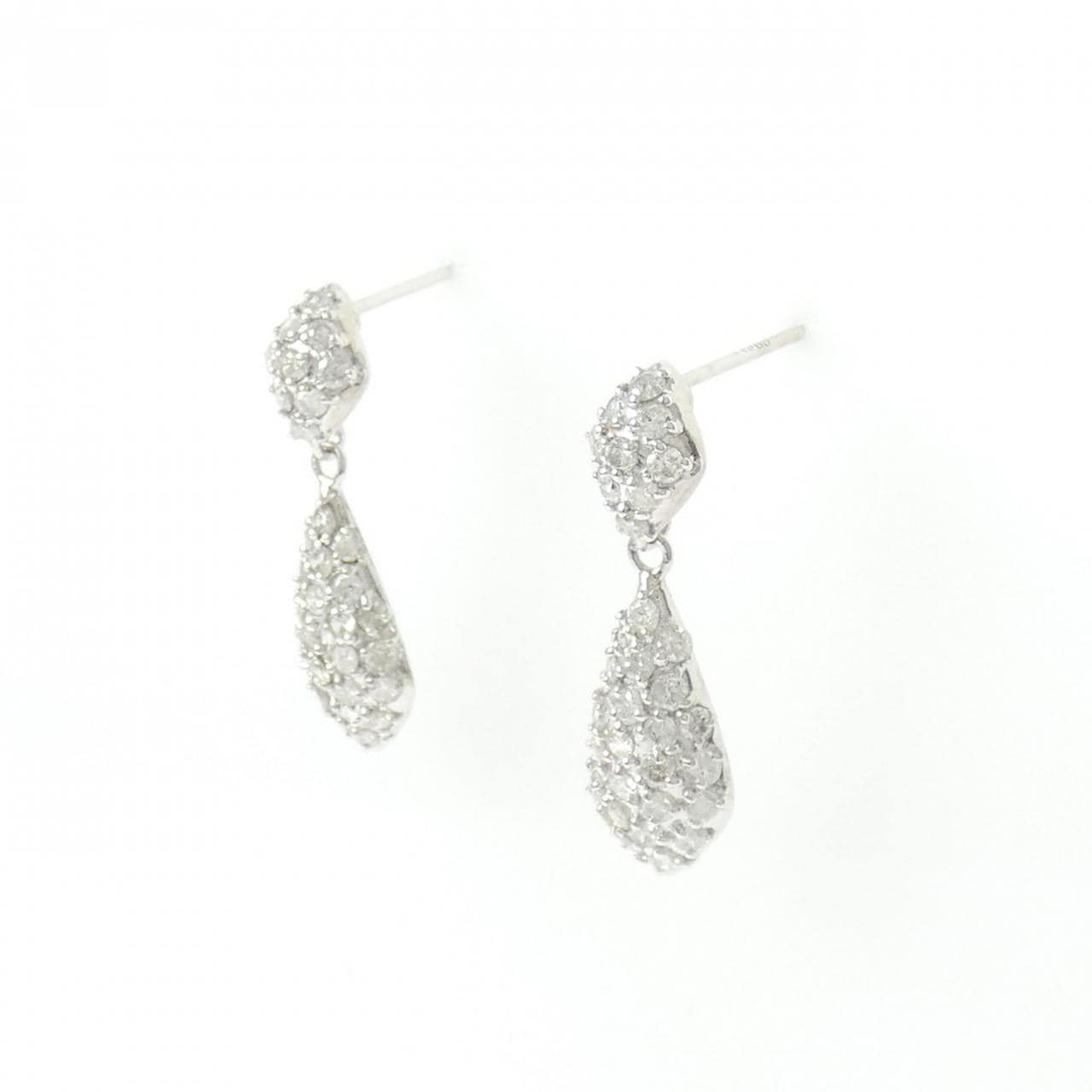 PT900 ダイヤモンド ピアス 1.10CT