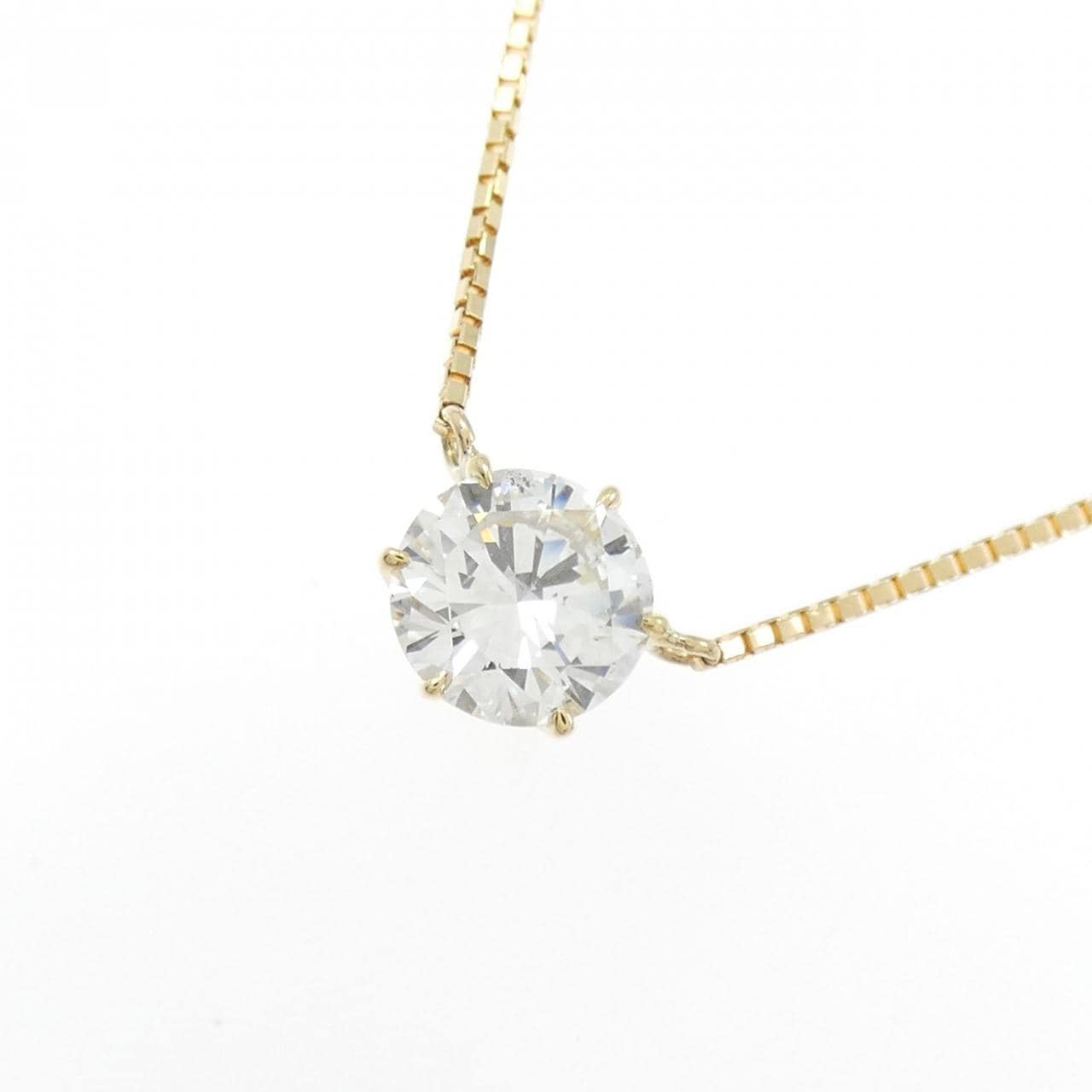 K18YG ダイヤモンド ネックレス 0.79CT F SI2 VG