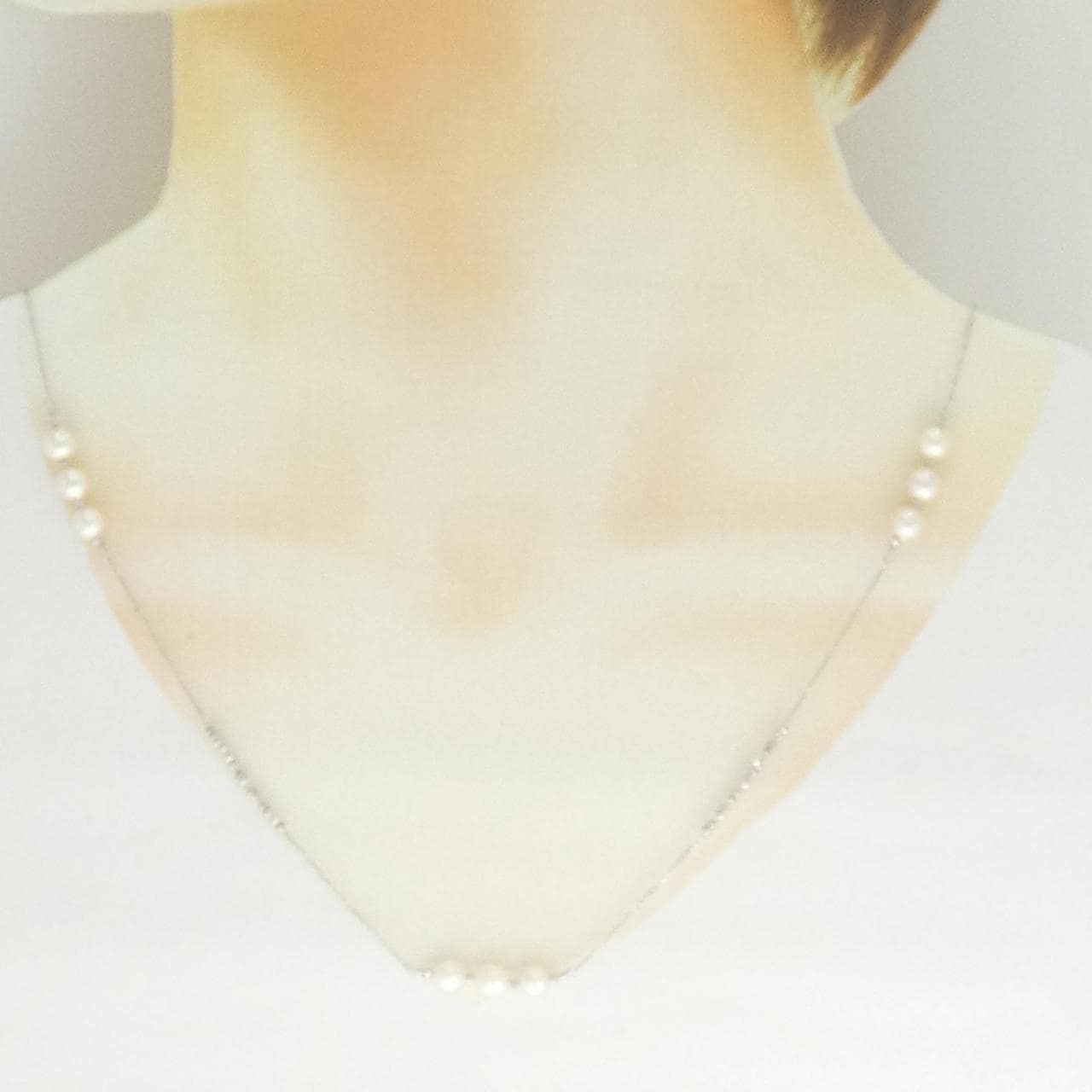 K18WG アコヤパール ネックレス