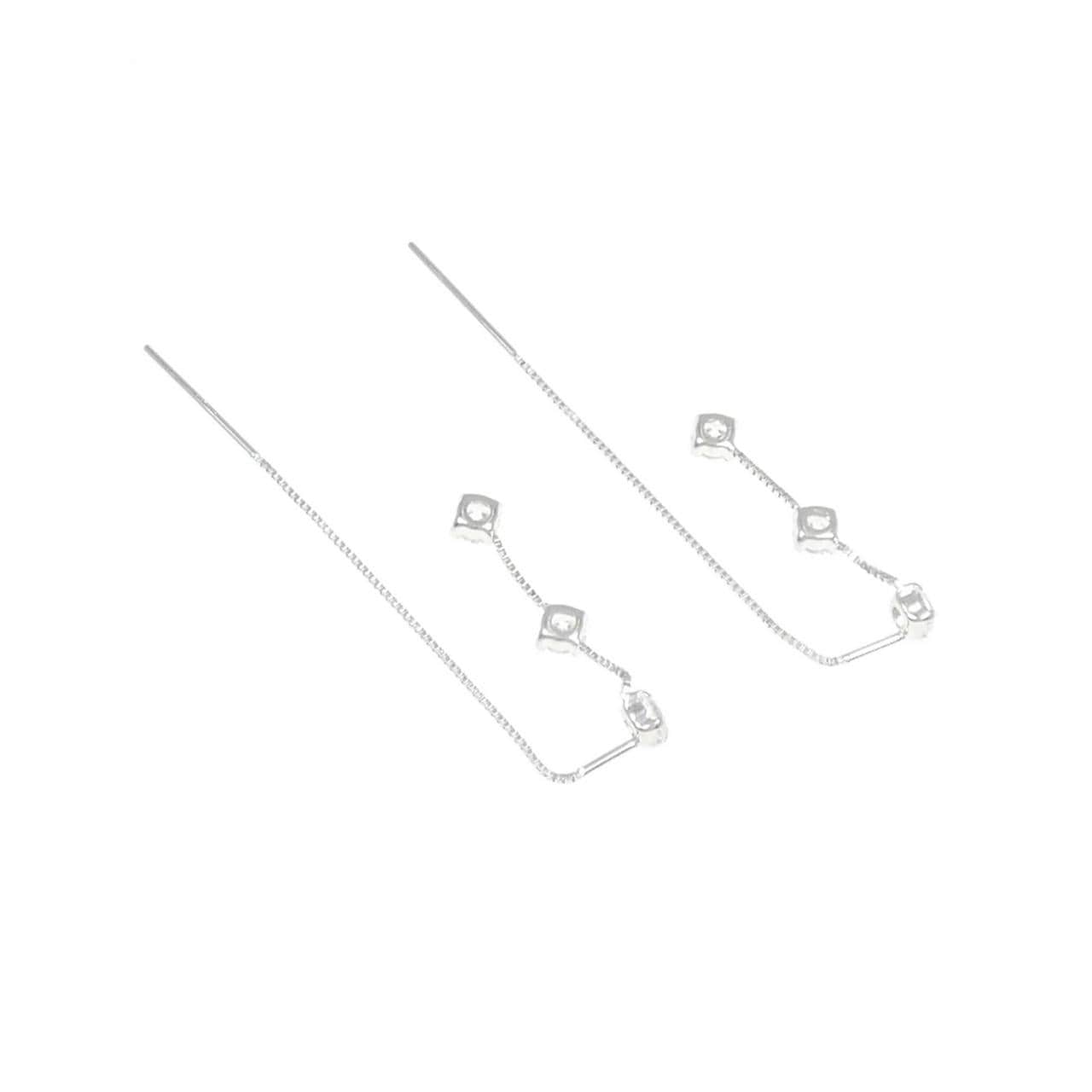 K14WG キュービック ピアス