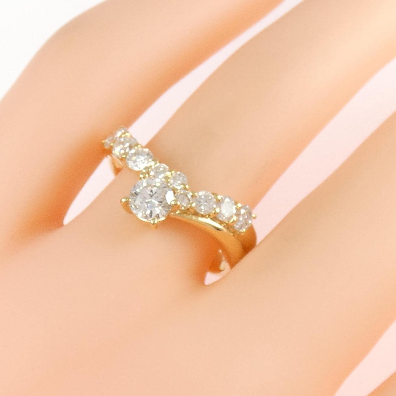 K18YG ダイヤモンド リング 1.00CT