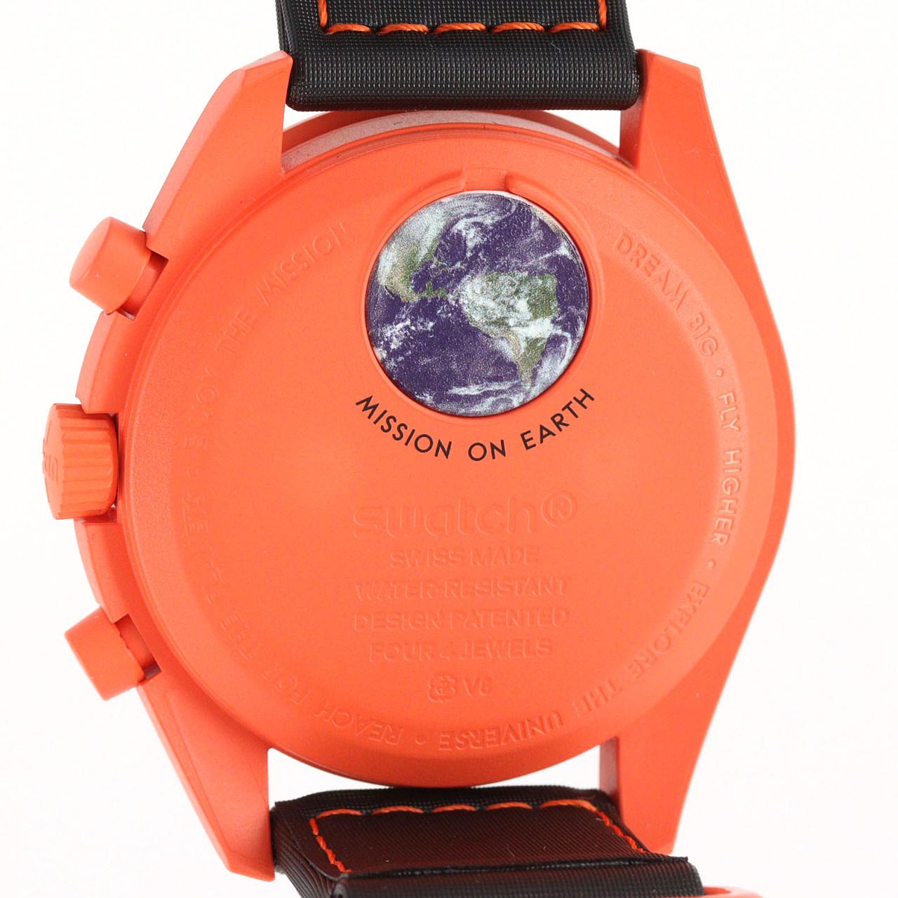 スウォッチ スウォッチxオメガ･ミッションオンアース LAVA SO33O100 バイオセラミック クォーツ