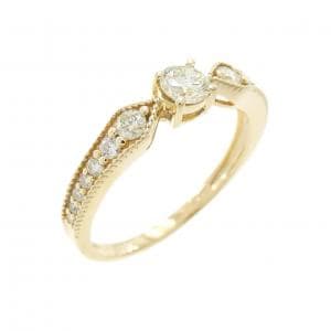 K18YG ダイヤモンド リング 0.35CT