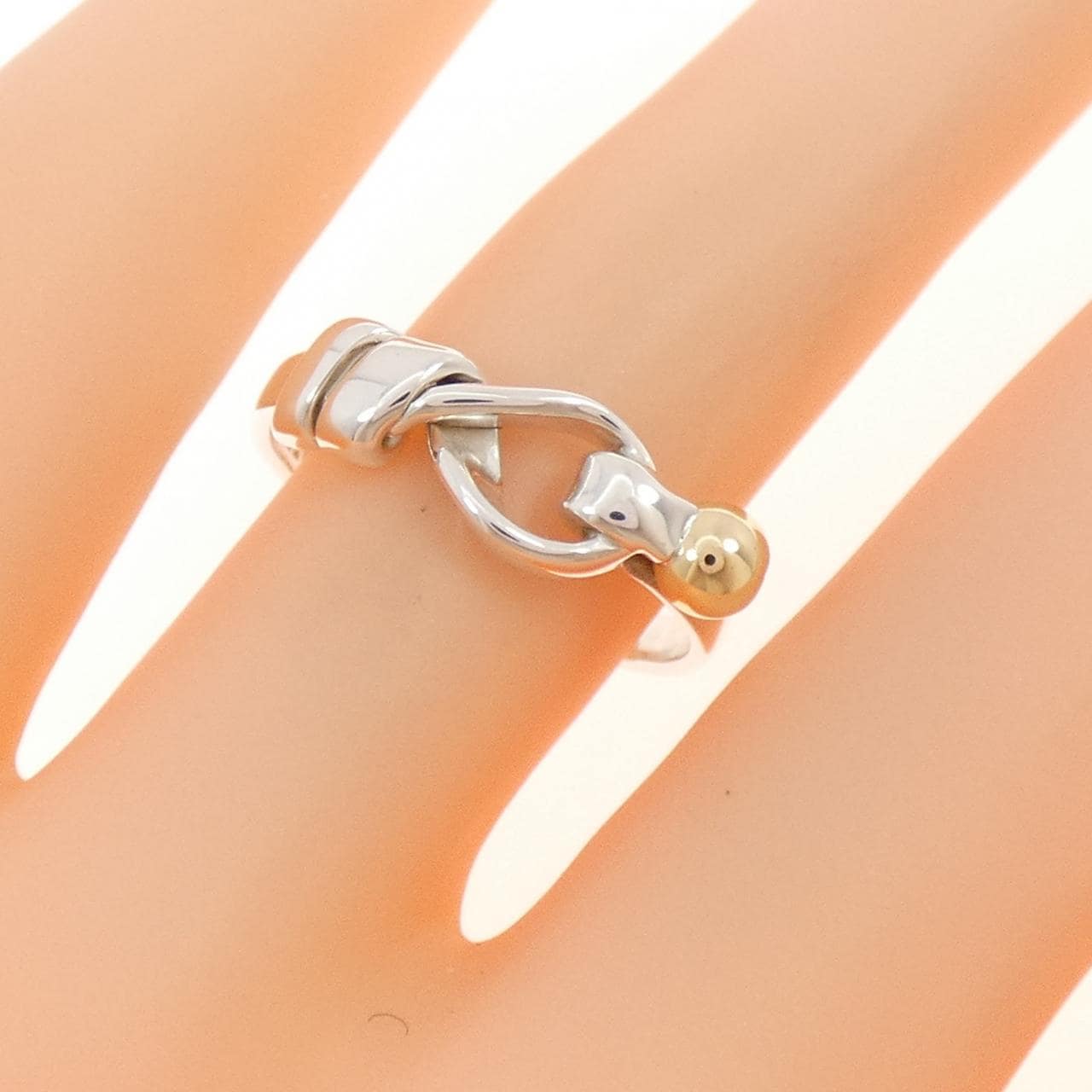 【ヴィンテージ】ティファニー フラットワイヤーラブノット リング