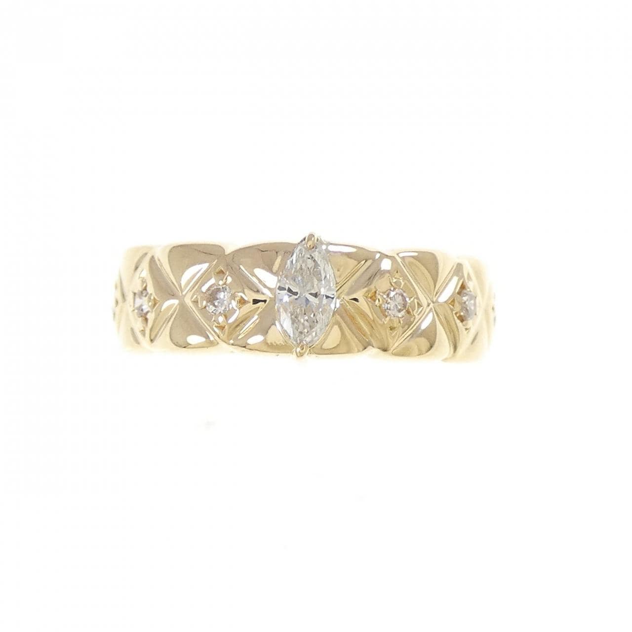 K18YG ダイヤモンド リング 0.14CT