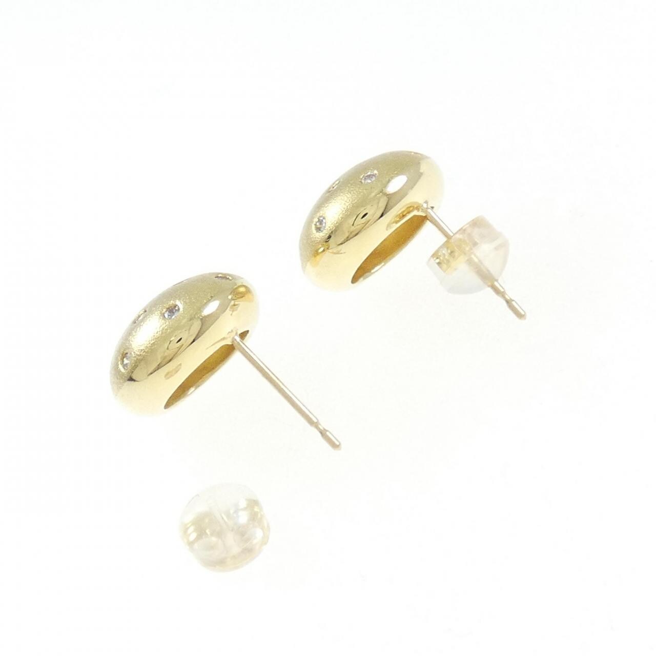 K18YG钻石耳环 0.32CT