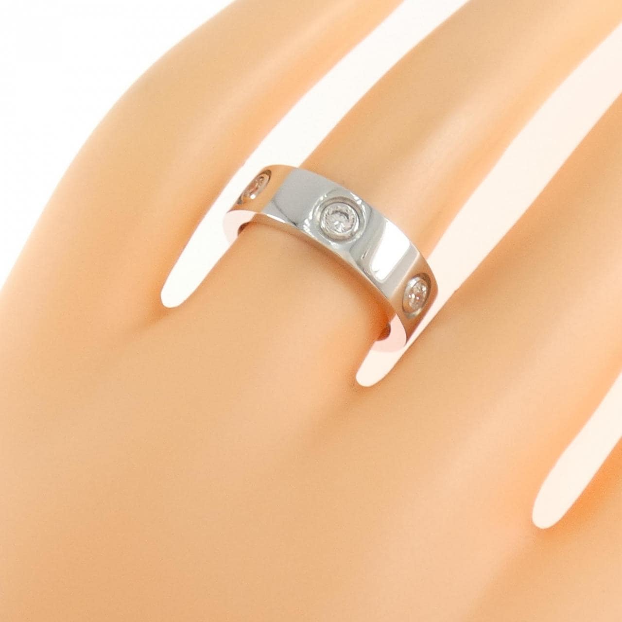 CARTIER LOVE全鑽戒指