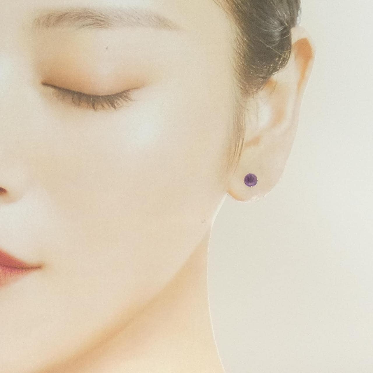 【新品】K18YG アメジスト ピアス