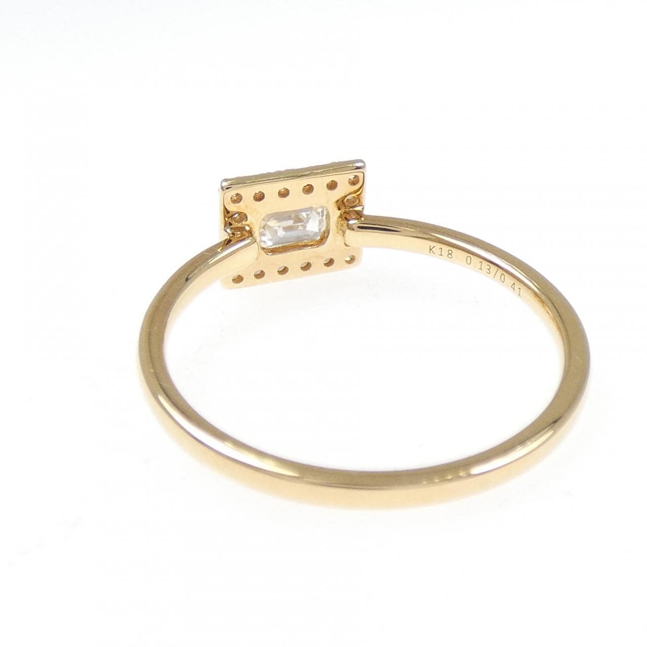 【新品】K18YG ダイヤモンド リング 0.41CT