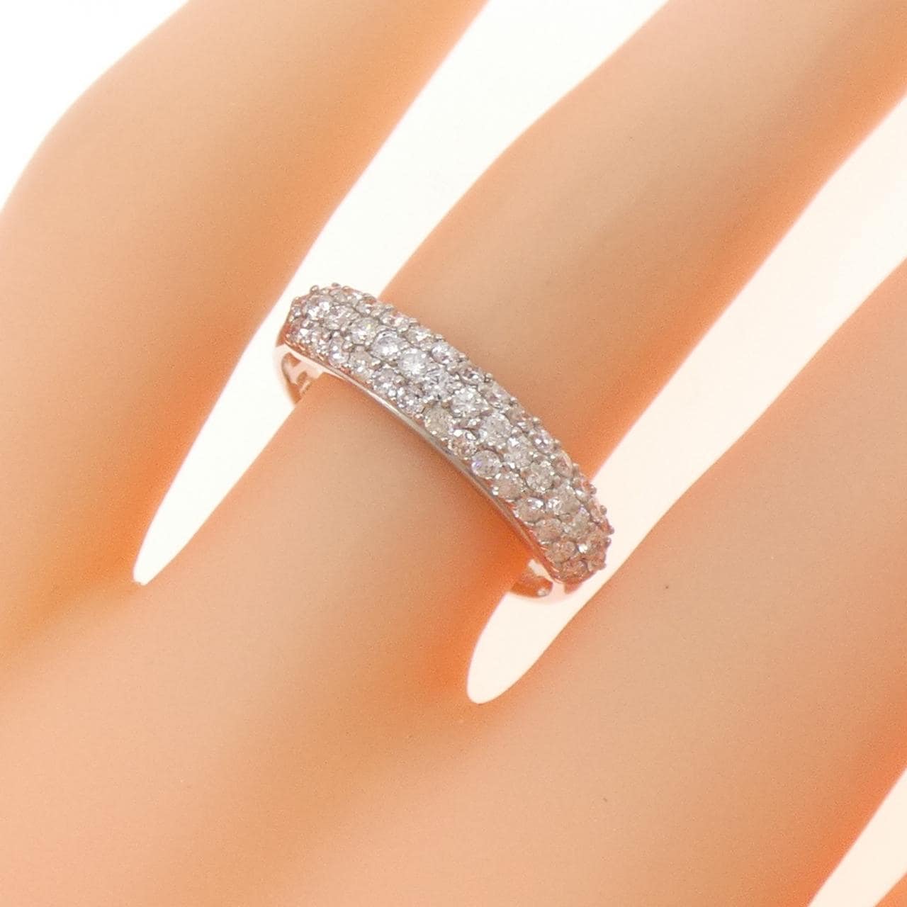 PT900 パヴェ ダイヤモンド リング 0.50CT