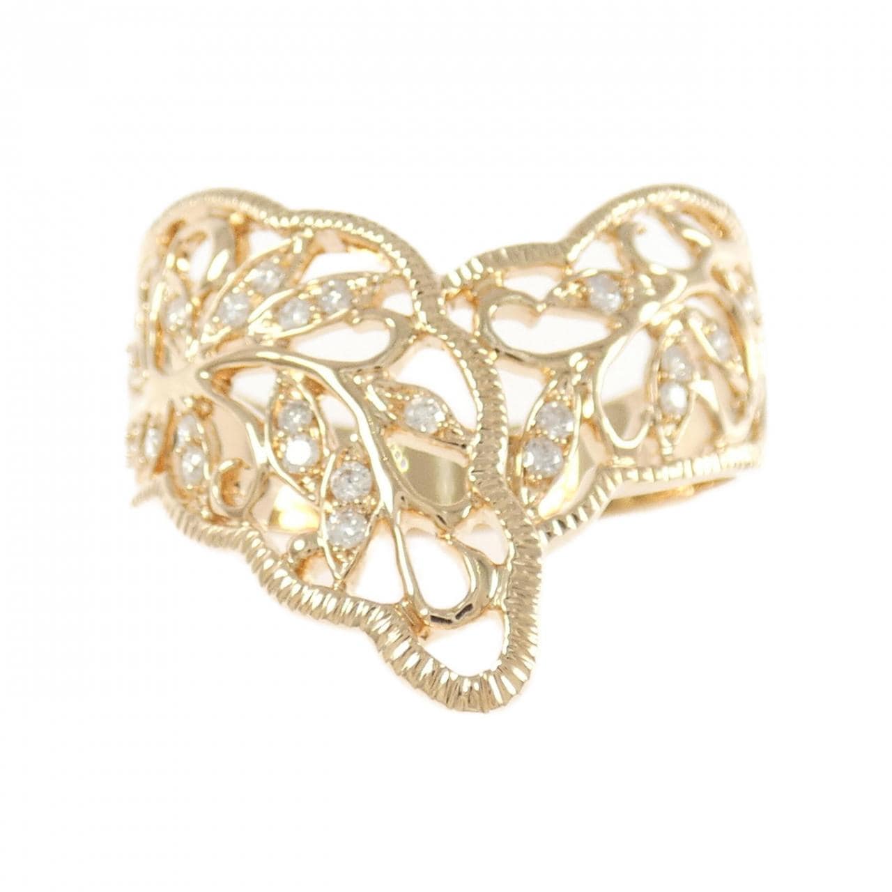 K18PG ダイヤモンド リング 0.25CT