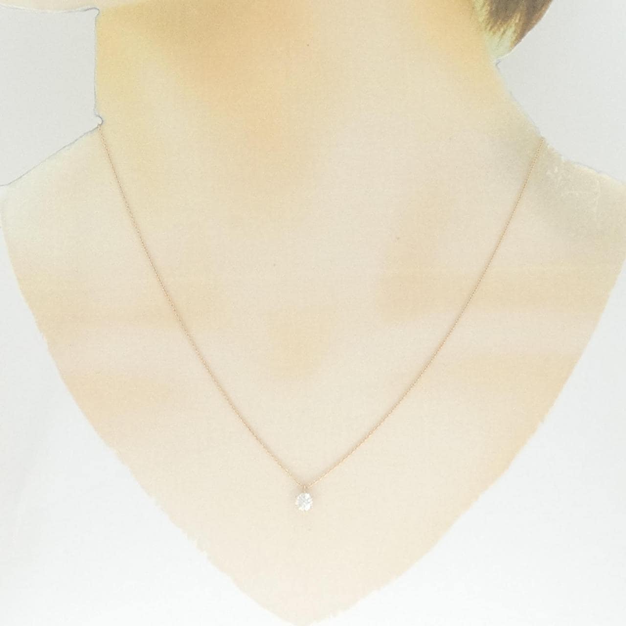 K18PG ダイヤモンド ネックレス 0.314CT I SI2 Good