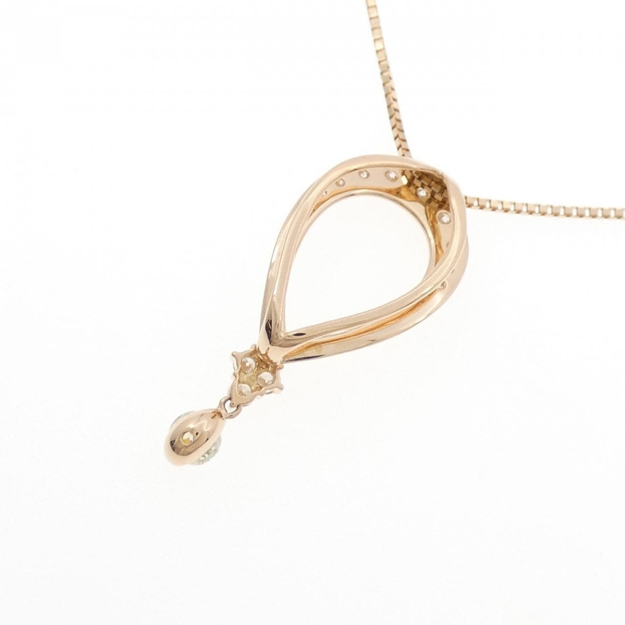 K18PG ダイヤモンド ネックレス 0.20CT