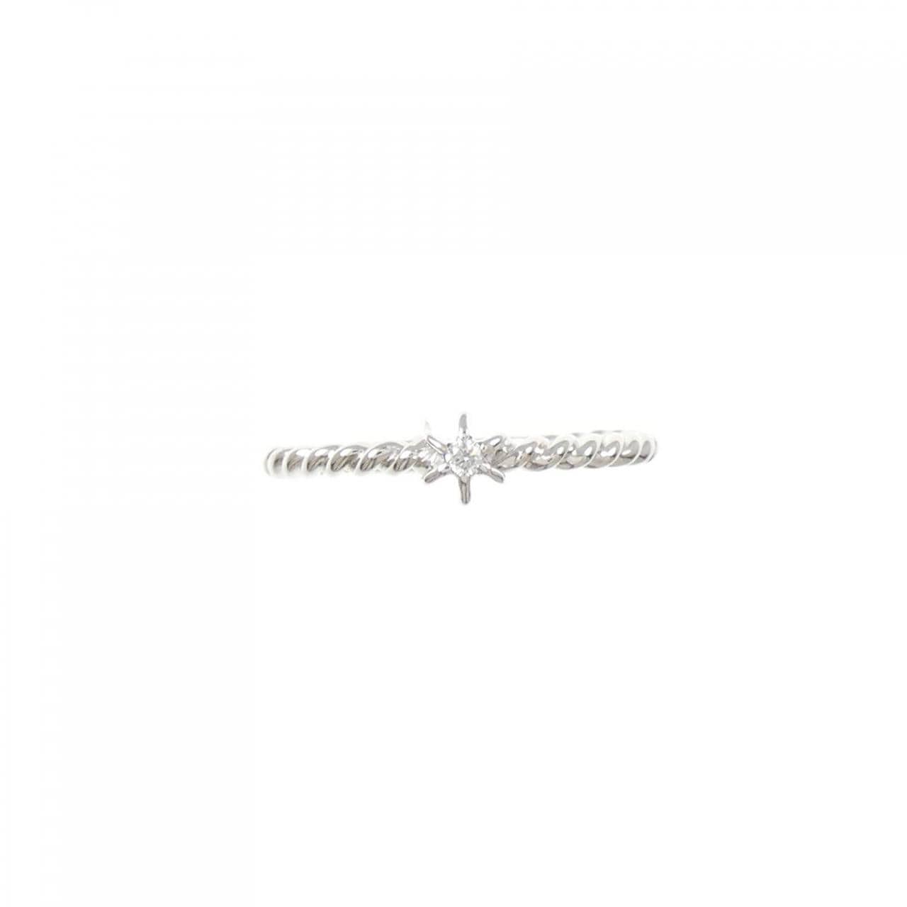 K10WG ダイヤモンド リング 0.01CT