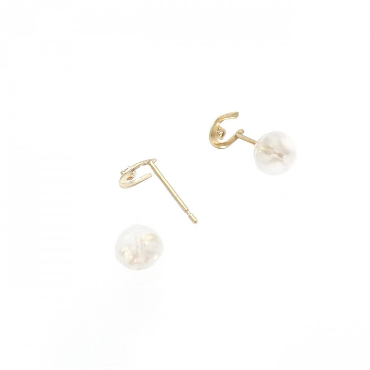 【新品】K10YG ダイヤモンド ピアス 0.024CT