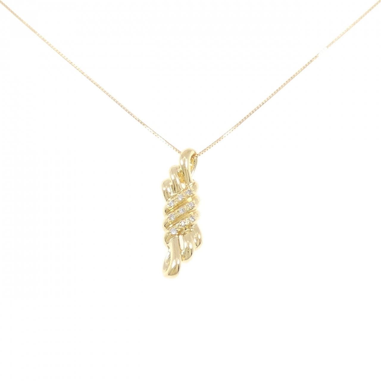 K18YG ダイヤモンド ネックレス 0.10CT