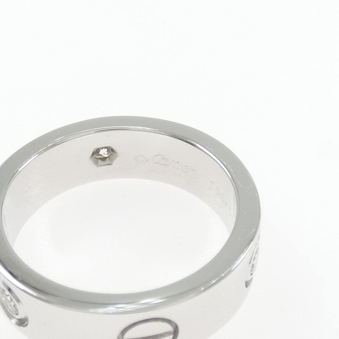 カルティエ ラブ ハーフダイヤ リング