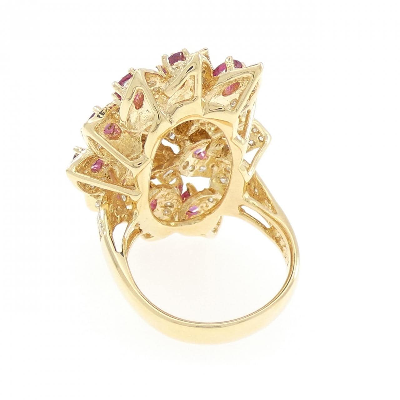 K18YG ルビー リング 1.95CT