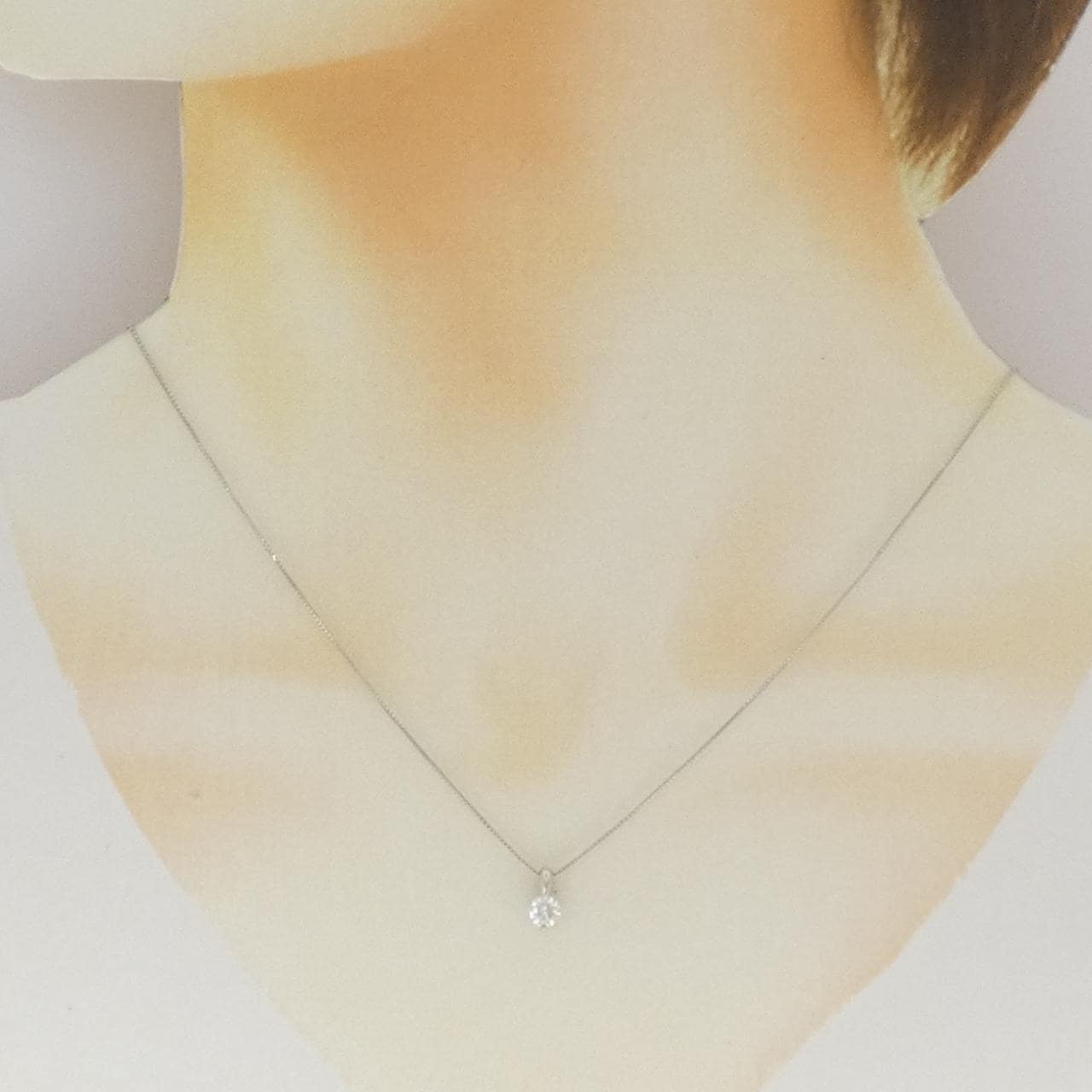PT900/PT850 ダイヤモンド ネックレス 0.333CT