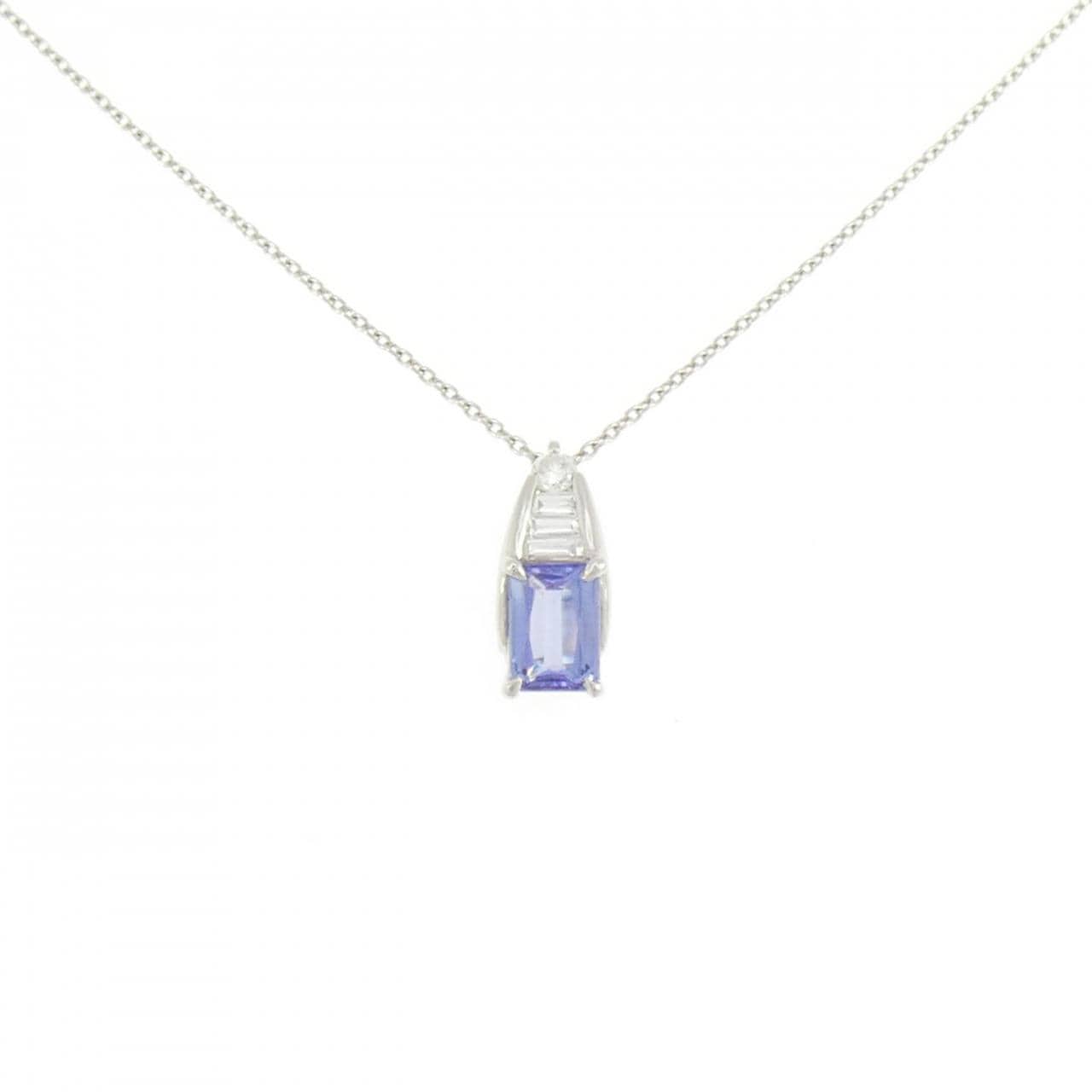 PT900/PT850 タンザナイト ネックレス 1.01CT