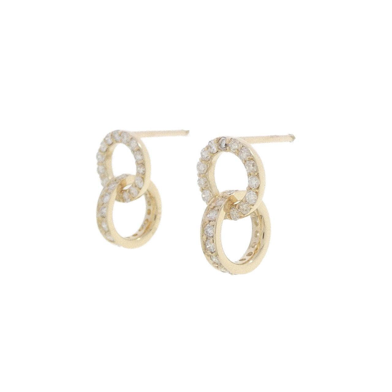 【リメイク】K10YG ダイヤモンド ピアス 0.40CT