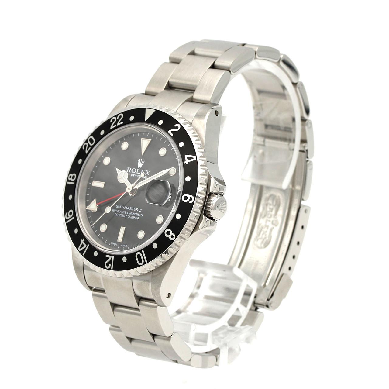 ロレックス GMTマスターⅡ 16710 SS 自動巻 P番