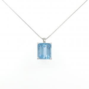 PT900/PT850 アクアマリン ネックレス 14.49CT
