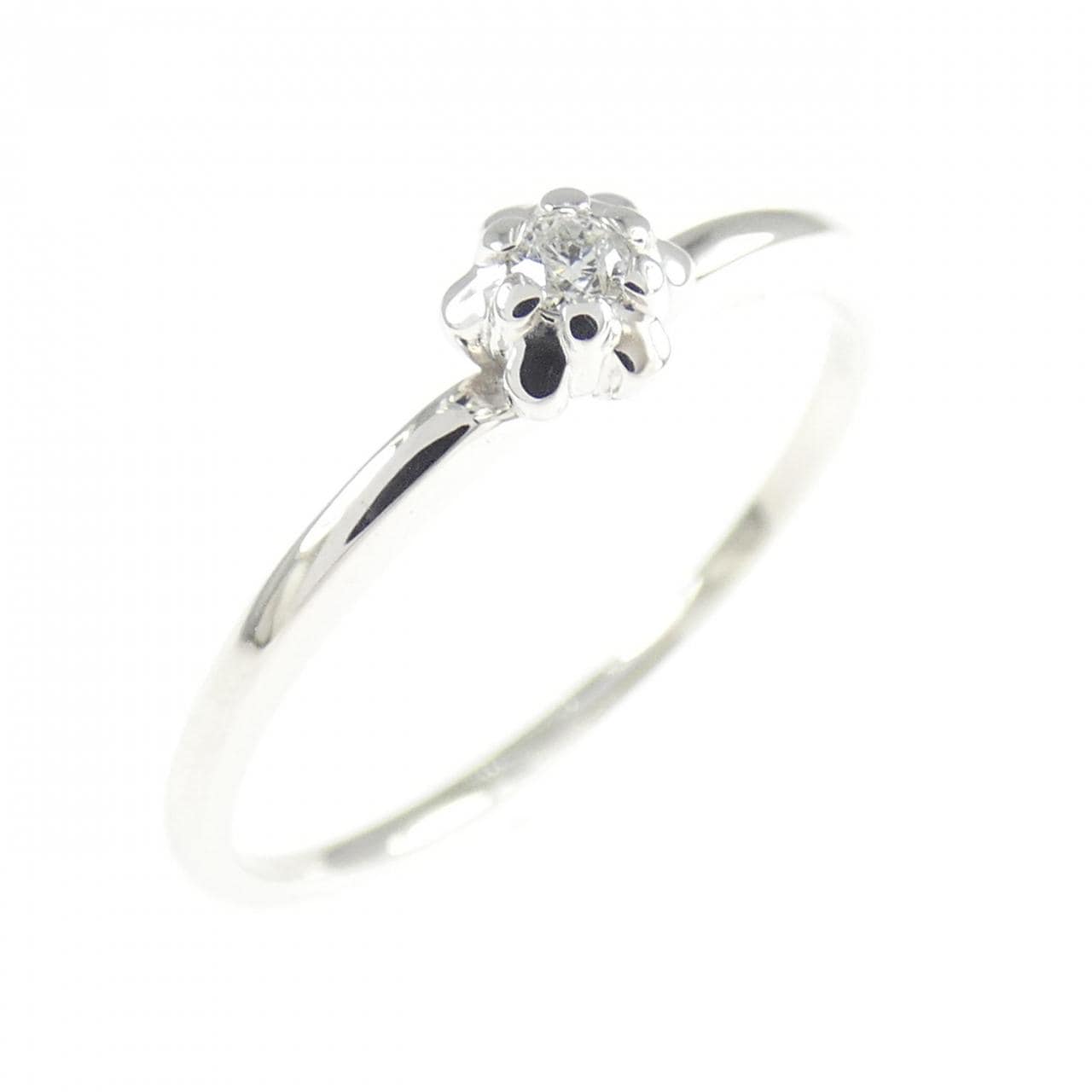 K10WG ダイヤモンド リング 0.03CT