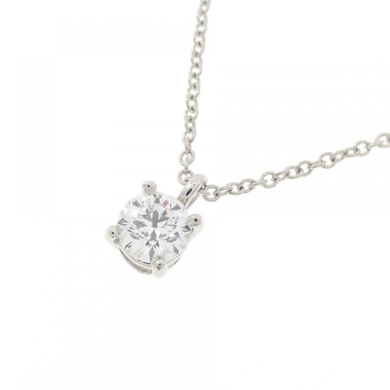 ティファニー ソリティア ネックレス 0.31CT E VS2 3EXT