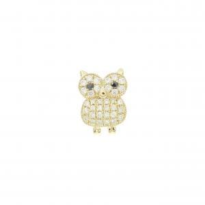 ビジュードエム フクロウ ピアス 0.13CT 片耳